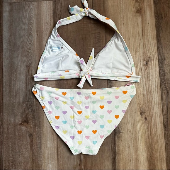 Shoshanna White Hearts Bikini ASO Jessica Simpson Newlyweds Small - Picture 4 of 16